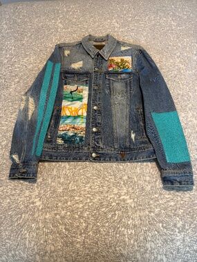 GUESS Denim Jacket Mens Size XL